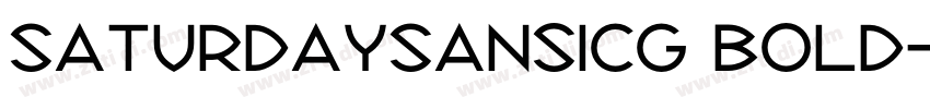 SaturdaySansICG Bold字体转换